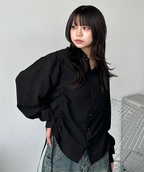 MandO(Auntie Rosa)(エムオー)の「シャーリングレイヤードアソートシャツ/無地/ストライプ/チェック(シャツ/ブラウス・メンズ・ブラック系その他/ブラック/ダークブルー/ホワイト/ホワイト系その他/ブラウン・MEDIUM/LARGE)」の9枚目の写真