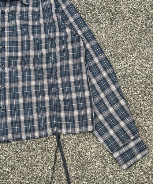 MandO(Auntie Rosa)(エムオー)の「シャーリングレイヤードアソートシャツ/無地/ストライプ/チェック(シャツ/ブラウス・メンズ・ブラック系その他/ブラック/ダークブルー/ホワイト/ホワイト系その他/ブラウン・MEDIUM/LARGE)」の19枚目の写真