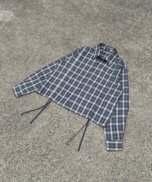 MandO(Auntie Rosa)(エムオー)の「シャーリングレイヤードアソートシャツ/無地/ストライプ/チェック(シャツ/ブラウス・メンズ・ブラック系その他/ブラック/ダークブルー/ホワイト/ホワイト系その他/ブラウン・MEDIUM/LARGE)」の18枚目の写真