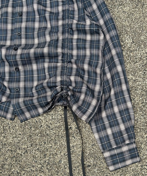 MandO(Auntie Rosa)(エムオー)の「シャーリングレイヤードアソートシャツ/無地/ストライプ/チェック(シャツ/ブラウス・メンズ・ブラック系その他/ブラック/ダークブルー/ホワイト/ホワイト系その他/ブラウン・MEDIUM/LARGE)」の16枚目の写真