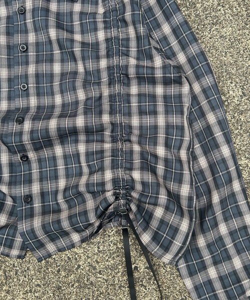 MandO(Auntie Rosa)(エムオー)の「シャーリングレイヤードアソートシャツ/無地/ストライプ/チェック(シャツ/ブラウス・メンズ・ブラック系その他/ブラック/ダークブルー/ホワイト/ホワイト系その他/ブラウン・MEDIUM/LARGE)」の15枚目の写真