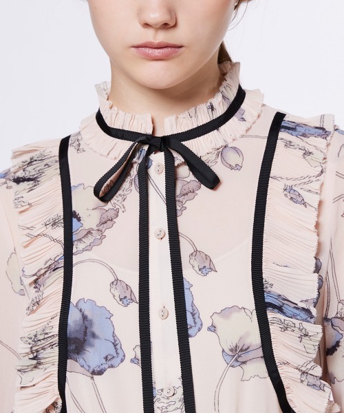 セール】フラワーシフォンワンピース（ワンピース）｜Sov.（ソブ）の