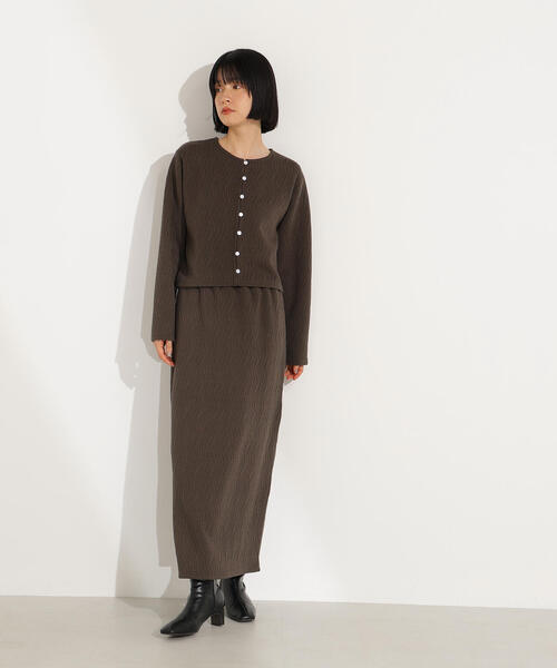 N.（N. Natural Beauty Basic）（エヌエヌナチュラルビューティーベーシック）の「【PS/低身長サイズ】フクレジャガードセットアップ（セットアップ・レディース・オフホワイト/グレー系その他・P/S/MEDIUM）」の19枚目の写真