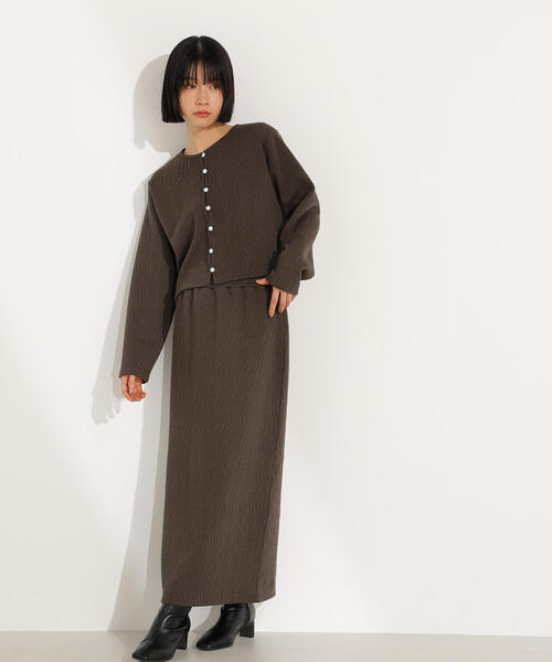 N.（N. Natural Beauty Basic）（エヌエヌナチュラルビューティーベーシック）の「【PS/低身長サイズ】フクレジャガードセットアップ（セットアップ・レディース・オフホワイト/グレー系その他・P/S/MEDIUM）」の21枚目の写真