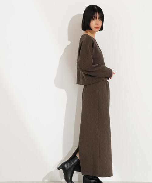 N.（N. Natural Beauty Basic）（エヌエヌナチュラルビューティーベーシック）の「【PS/低身長サイズ】フクレジャガードセットアップ（セットアップ・レディース・オフホワイト/グレー系その他・P/S/MEDIUM）」の22枚目の写真