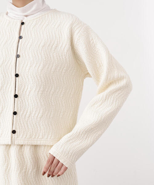 N.（N. Natural Beauty Basic）（エヌエヌナチュラルビューティーベーシック）の「【PS/低身長サイズ】フクレジャガードセットアップ（セットアップ・レディース・オフホワイト/グレー系その他・P/S/MEDIUM）」の9枚目の写真