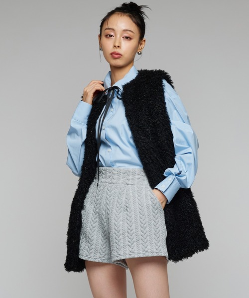 Narcissus（ナルシス）の「キルティングショートパンツ/秋冬（その他パンツ・レディース・ブラック/アイボリー/グレー・FREE）」の9枚目の写真