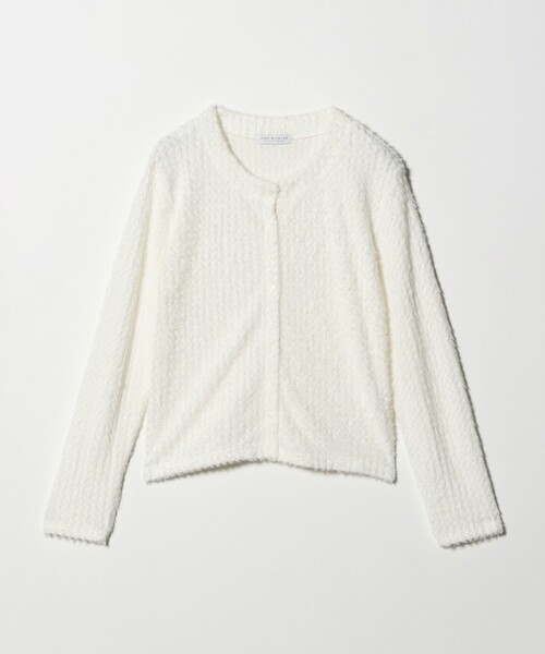 A DAY IN THE LIFE UNITED ARROWS(アデイインザライフユナイテッドアローズ)の「シアーシャギー カーディガン <A DAY IN THE LIFE>(カーディガン/ボレロ・レディース・ベージュ/オフホワイト/ブラック・FREE)」の2枚目の写真