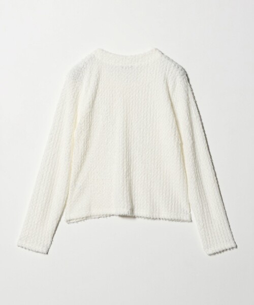 A DAY IN THE LIFE UNITED ARROWS(アデイインザライフユナイテッドアローズ)の「シアーシャギー カーディガン <A DAY IN THE LIFE>(カーディガン/ボレロ・レディース・ベージュ/オフホワイト/ブラック・FREE)」の8枚目の写真