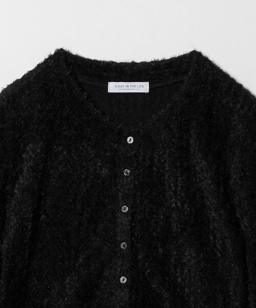 A DAY IN THE LIFE UNITED ARROWS(アデイインザライフユナイテッドアローズ)の「シアーシャギー カーディガン <A DAY IN THE LIFE>(カーディガン/ボレロ・レディース・ベージュ/オフホワイト/ブラック・FREE)」の12枚目の写真