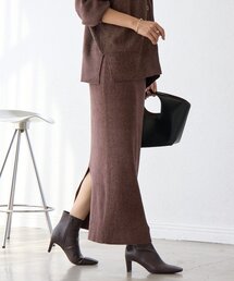 RIVE DROITE | 予約【セットアップ対象】ラメモールニットタイトスカート(スカート)