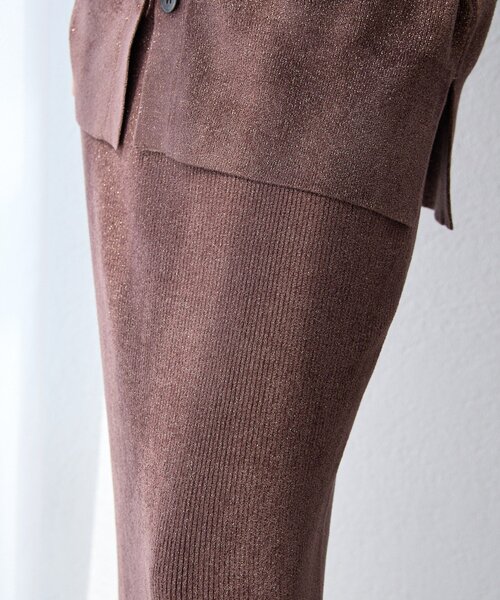 RIVE DROITE(リヴドロワ)の「【セットアップ対象】ラメモールニットタイトスカート(スカート・レディース・ブラック/ホワイト系その他/ブラウン/ライトグレー/モカ・36/38)」の13枚目の写真