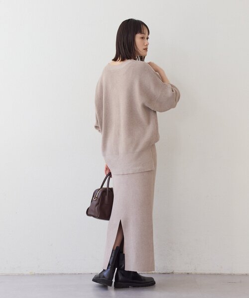 RIVE DROITE(リヴドロワ)の「【セットアップ対象】ラメモールニットタイトスカート(スカート・レディース・ブラック/ホワイト系その他/ブラウン/ライトグレー/モカ・36/38)」の18枚目の写真