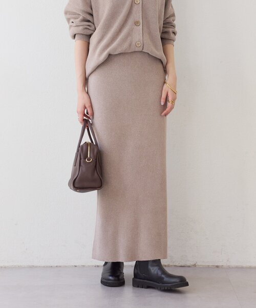 RIVE DROITE(リヴドロワ)の「【セットアップ対象】ラメモールニットタイトスカート(スカート・レディース・ブラック/ホワイト系その他/ブラウン/ライトグレー/モカ・36/38)」の20枚目の写真