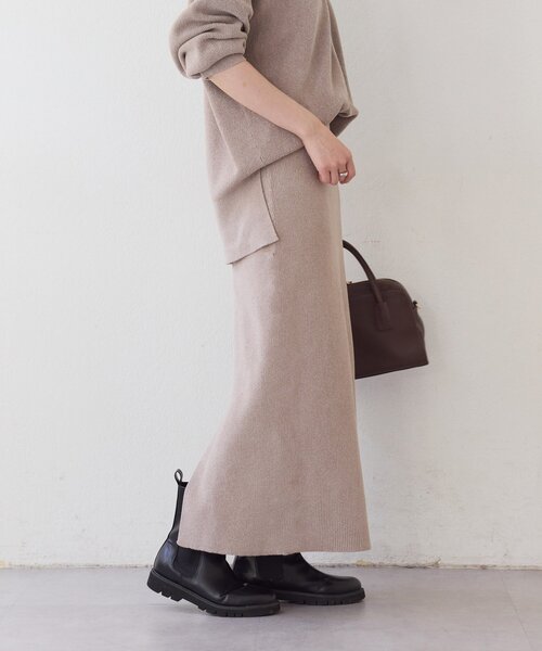 RIVE DROITE(リヴドロワ)の「【セットアップ対象】ラメモールニットタイトスカート(スカート・レディース・ブラック/ホワイト系その他/ブラウン/ライトグレー/モカ・36/38)」の21枚目の写真