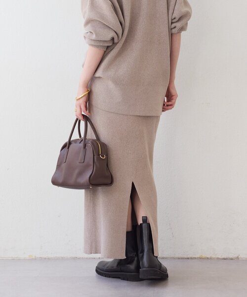 RIVE DROITE(リヴドロワ)の「【セットアップ対象】ラメモールニットタイトスカート(スカート・レディース・ブラック/ホワイト系その他/ブラウン/ライトグレー/モカ・36/38)」の22枚目の写真