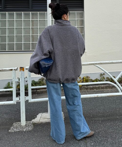 WILLOW（ウィロー）の「【willow】リバーシブルシャギーナイロンアノラック（ブルゾン・レディース・ブラウン/グレー・ONE SIZE）」の9枚目の写真