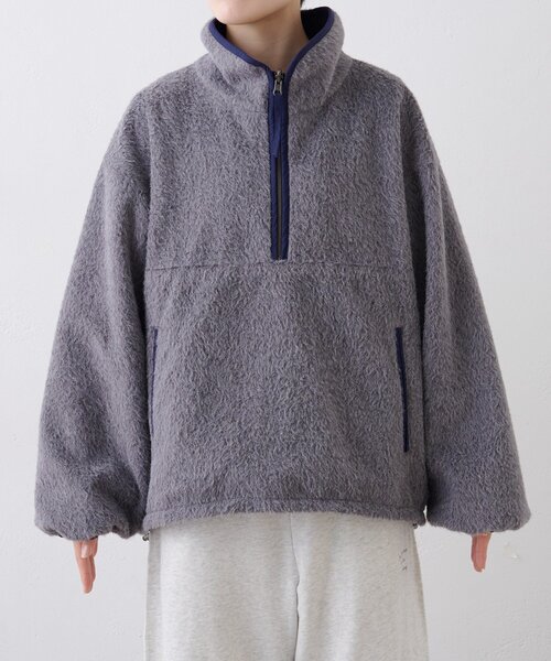 WILLOW（ウィロー）の「【willow】リバーシブルシャギーナイロンアノラック（ブルゾン・レディース・ブラウン/グレー・ONE SIZE）」の11枚目の写真