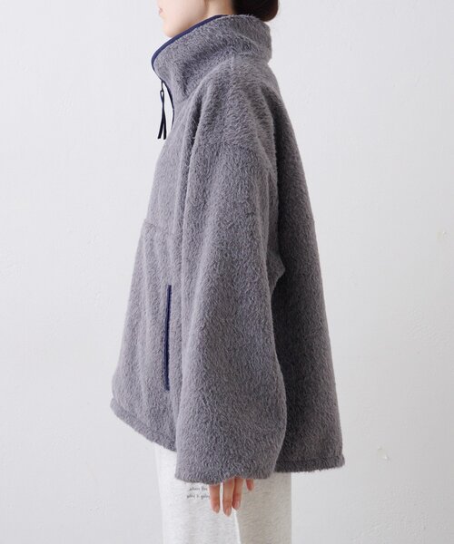 WILLOW（ウィロー）の「【willow】リバーシブルシャギーナイロンアノラック（ブルゾン・レディース・ブラウン/グレー・ONE SIZE）」の12枚目の写真