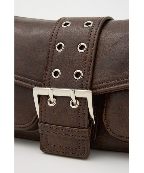 SLY（スライ）の「【新色追加】FRONT BUCKLE HOBO BAG フロント バックル ホーボー バッグ（ハンドバッグ・レディース・ブラック/ブラウン/ピンク・FREE）」の20枚目の写真