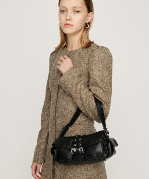 セール】【新色追加】FRONT BUCKLE HOBO BAG フロント バックル