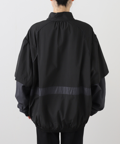 AP STUDIO(エーピーストゥディオ)の「*【StandAlone/スタンド アローン】DETACHABLE PANEL RACING JACKET(その他アウター・レディース・ブラック・FREE)」の9枚目の写真