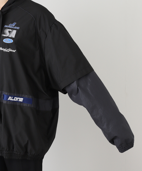 AP STUDIO(エーピーストゥディオ)の「*【StandAlone/スタンド アローン】DETACHABLE PANEL RACING JACKET(その他アウター・レディース・ブラック・FREE)」の11枚目の写真