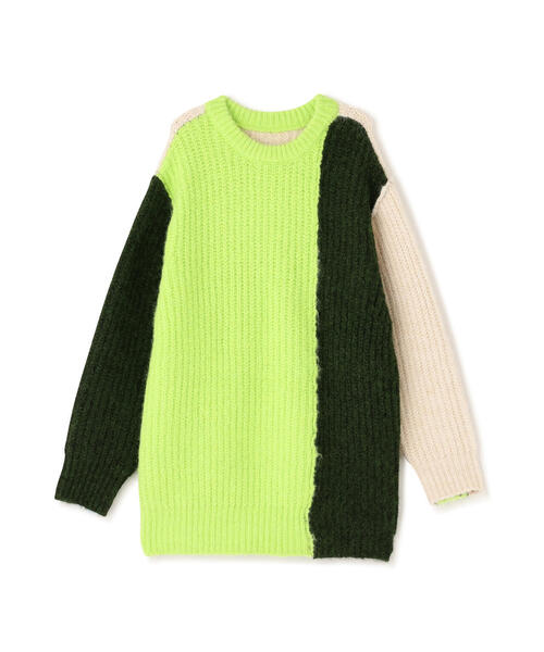 AULA AILA（アウラアイラ）の「AULA AILA/アウラアイラ/2WAY COLOR BLOCK PULL KNIT（ニット/セーター・レディース・イエロー/ピンク・0）」の6枚目の写真