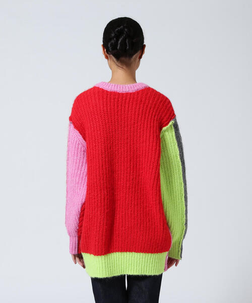 AULA AILA（アウラアイラ）の「AULA AILA/アウラアイラ/2WAY COLOR BLOCK PULL KNIT（ニット/セーター・レディース・イエロー/ピンク・0）」の10枚目の写真