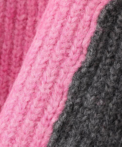 AULA AILA（アウラアイラ）の「AULA AILA/アウラアイラ/2WAY COLOR BLOCK PULL KNIT（ニット/セーター・レディース・イエロー/ピンク・0）」の16枚目の写真