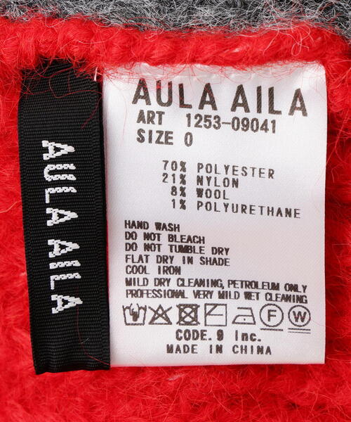 AULA AILA（アウラアイラ）の「AULA AILA/アウラアイラ/2WAY COLOR BLOCK PULL KNIT（ニット/セーター・レディース・イエロー/ピンク・0）」の17枚目の写真