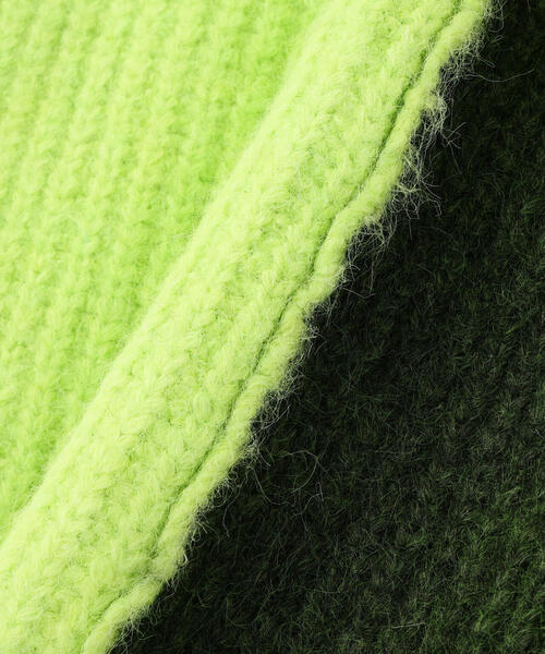 AULA AILA（アウラアイラ）の「AULA AILA/アウラアイラ/2WAY COLOR BLOCK PULL KNIT（ニット/セーター・レディース・イエロー/ピンク・0）」の3枚目の写真