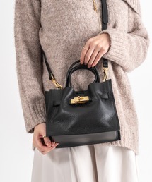 VIOLAd'ORO | 【VIOLAd'ORO/ヴィオラドーロ】イタリアンWフェイスレザー ハンドバッグ TRERO Sサイズ(ショルダーバッグ)