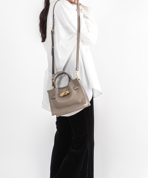 VIOLAd'ORO（ヴィオラドーロ）の「【VIOLAd'ORO/ヴィオラドーロ】イタリアンWフェイスレザー ハンドバッグ TRERO Sサイズ（ショルダーバッグ・レディース・ブラック/ベージュ系その他/ブラウン/グレー系その他・FREE）」の18枚目の写真