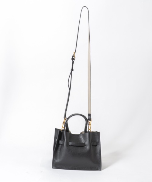 VIOLAd'ORO（ヴィオラドーロ）の「【VIOLAd'ORO/ヴィオラドーロ】イタリアンWフェイスレザー ハンドバッグ TRERO Sサイズ（ショルダーバッグ・レディース・ブラック/ベージュ系その他/ブラウン/グレー系その他・FREE）」の10枚目の写真