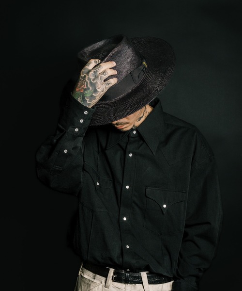 Subciety(サブサエティ)の「Panama hat(ハット・メンズ・ブラック/ホワイト・L(60cm))」の14枚目の写真