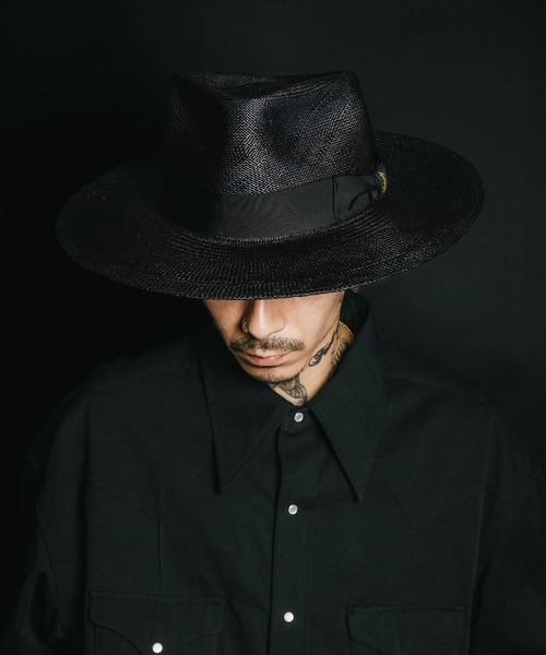Subciety(サブサエティ)の「Panama hat(ハット・メンズ・ブラック/ホワイト・L(60cm))」の15枚目の写真