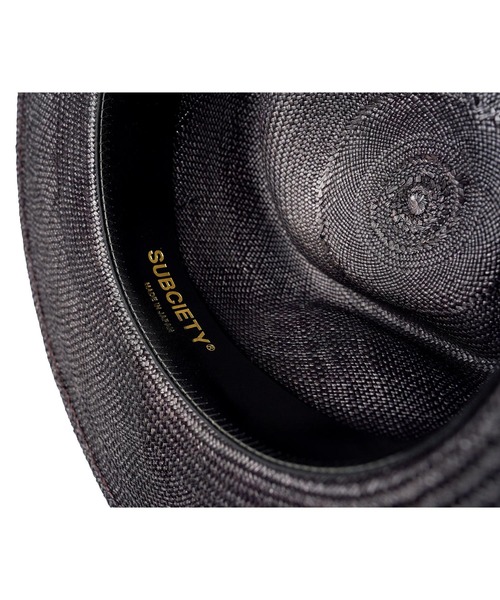 Subciety(サブサエティ)の「Panama hat(ハット・メンズ・ブラック/ホワイト・L(60cm))」の5枚目の写真