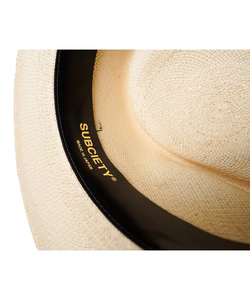 Subciety(サブサエティ)の「Panama hat(ハット・メンズ・ブラック/ホワイト・L(60cm))」の6枚目の写真
