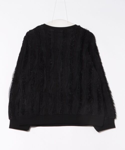 antiqua(アンティカ)の「異素材ミックス プルオーバー(その他トップス・レディース・ブラック・ONESIZE)」の2枚目の写真