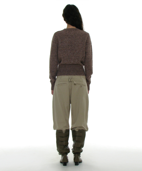 PARTIMENTO WOMEN(パルティメントウィメン)の「グラデーションワイドリブニットクルーネック_ベージュ(ニット/セーター・レディース・その他・SMALL/MEDIUM)」の3枚目の写真