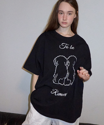 RONRON（ロンロン）の「PUPPY TAILS OVER FIT T SHIRT BLACK（Tシャツ/カットソー）」