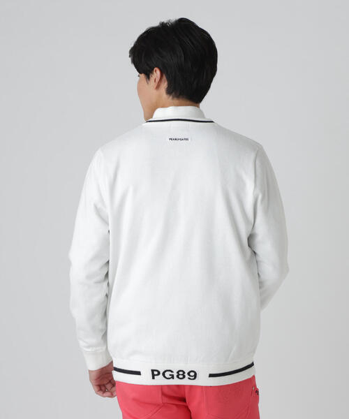 PEARLY GATES】天竺×ストレッチ裏地＆地柄 ツインニット（Tシャツ