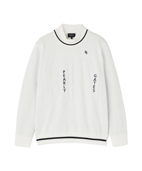 PEARLY GATES】天竺×ストレッチ裏地＆地柄 ツインニット（Tシャツ