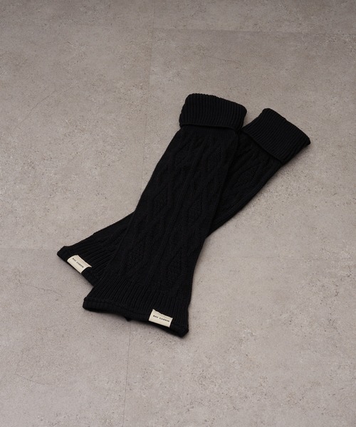 RAY CASSIN(レイカズン)の「ケーブルレッグウォーマー(レッグウォーマー・レディース・ブラック/チャコールグレー/グレー/ベージュ・FREE)」の5枚目の写真