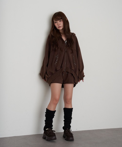 RAY CASSIN(レイカズン)の「ケーブルレッグウォーマー(レッグウォーマー・レディース・ブラック/チャコールグレー/グレー/ベージュ・FREE)」の8枚目の写真