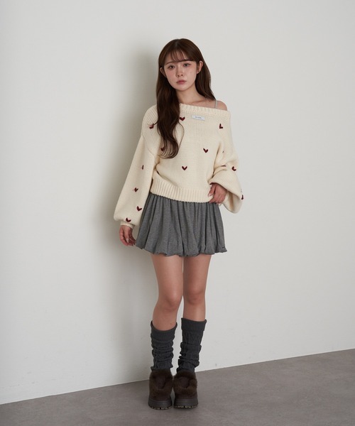 RAY CASSIN(レイカズン)の「ケーブルレッグウォーマー(レッグウォーマー・レディース・ブラック/チャコールグレー/グレー/ベージュ・FREE)」の15枚目の写真