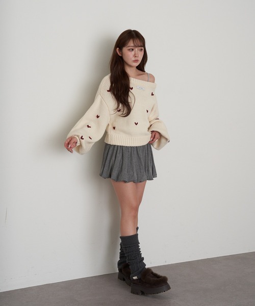 RAY CASSIN(レイカズン)の「ケーブルレッグウォーマー(レッグウォーマー・レディース・ブラック/チャコールグレー/グレー/ベージュ・FREE)」の16枚目の写真