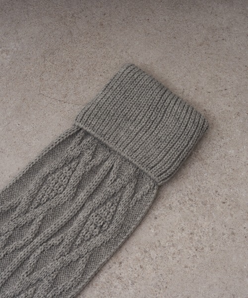 RAY CASSIN(レイカズン)の「ケーブルレッグウォーマー(レッグウォーマー・レディース・ブラック/チャコールグレー/グレー/ベージュ・FREE)」の21枚目の写真