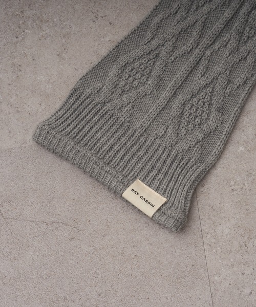 RAY CASSIN(レイカズン)の「ケーブルレッグウォーマー(レッグウォーマー・レディース・ブラック/チャコールグレー/グレー/ベージュ・FREE)」の22枚目の写真